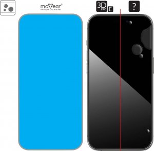 moVear 2 szt. | moVear GLASS mSHIELD 3D PRO-E do Apple iPhone 14 Pro (6.1") (kompatybilne z etui) Standard 6