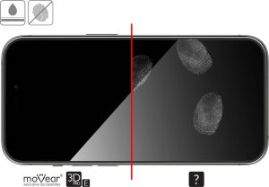 moVear 2 szt. | moVear GLASS mSHIELD 3D PRO-E do Apple iPhone 14 Pro (6.1") (kompatybilne z etui) Standard 9