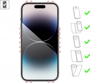 moVear 2 szt. | moVear GLASS mSHIELD 3D PRO-E do Apple iPhone 14 Pro (6.1") (kompatybilne z etui) Standard 10