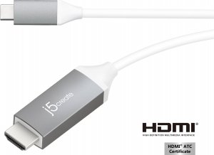 Kabel USB j5create j5create JCC153G kabel HDMI 1,5 m HDMI Type C (Mini) HDMI Typu A (Standard) Szary, Biały 1