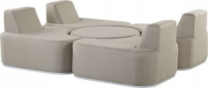 Beliani Zestaw ogrodowy czteroosobowy szary FABRO! 3