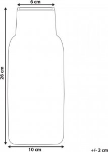 Ramka Beliani Wazon na kwiaty szklany 26 cm zielony MERBAKA! 6