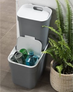 Kosz na śmieci Curver szary (443847) 7