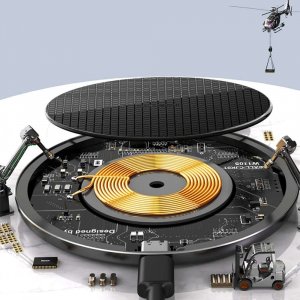 Ładowarka Alogy Ładowarka indukcyjna Qi Alogy bezprzewodowa szybka 15W do Apple AirPods iPhone 14 13 12 Czarna 5