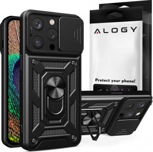 Alogy Alogy Camshield Stand Ring Etui na telefon z osłonką na aparat do Apple iPhone 14 Pro uniwersalny 1