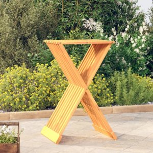 vidaXL vidaXL Składany stołek, 40x32,5x70 cm, lite drewno tekowe 1