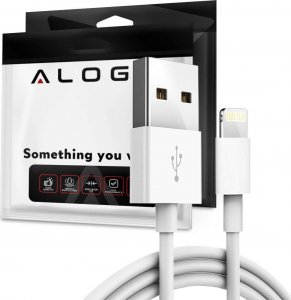 Kabel USB Alogy USB-A - Lightning 1 m Biały 1