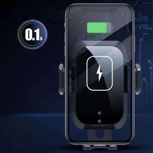 Alogy Grawitacyjny uchwyt samochodowy Alogy z ładowarką Qi na kokpit kratkę 15W + Ładowarka USB - USB-C 7