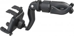 4kom.pl Uchwyt samochodowy na telefon GPS do lusterka wstecznego na zagłówek do auta uniwersalny montaż Czarny 7