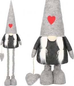 Dekoracja świąteczna Springos Skrzat 85-130 cm ozdoba świąteczna, krasnal świąteczny, gnom na teleskopowych nóżkach UNIWERSALNY 3