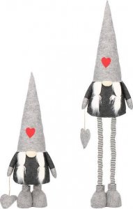 Dekoracja świąteczna Springos Skrzat 85-130 cm ozdoba świąteczna, krasnal świąteczny, gnom na teleskopowych nóżkach UNIWERSALNY 5