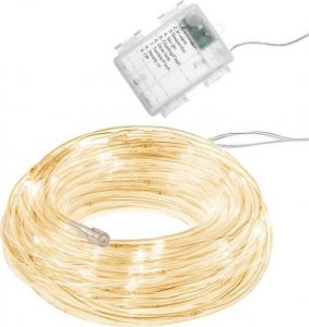 Lampki choinkowe Springos 50 LED białe ciepłe 1