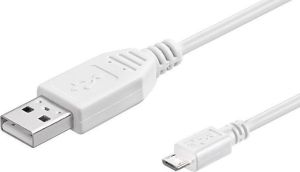 Kabel USB Goobay USB-A - microUSB 1.8 m Biały (95143) 1