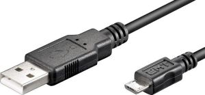 Kabel USB Goobay USB A -> Micro USB (M/M) Czarny 5m (93921) 1