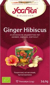 Yogi Tea Yogi Tea, Ginger Hibiscus, Herbata Imbir z hibiskusem, 17 torebek 1