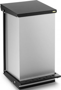 Kosz na śmieci Ulsonix na pedał srebrny (10050303) 2