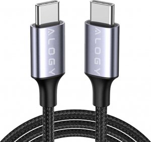 Kabel USB Alogy USB-C - USB-C 2 m Czarny 1