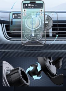 Mcdodo MCDODO PRISM UCHWYT SAMOCHODOWY ŁADOWARKA MAGSAFE 12