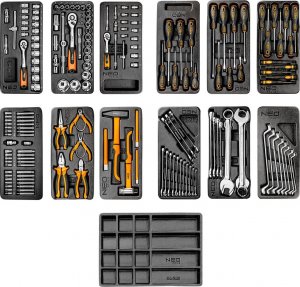 Wózek narzędziowy Neo 7 szuflad z wyposażeniem (84-220+G) 11