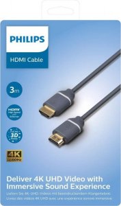 Kabel Philips HDMI - HDMI 3m czarny (Phil-SWV5630G/00) 2