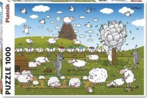 Piatnik Puzzle 1000 Gunga, Owce W Raju PIATNIK 1