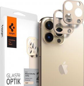 Spigen Osłona Aparatu Spigen Optik.tr 2x iPhone 13 Pro / 13 Pro Max Gold 1
