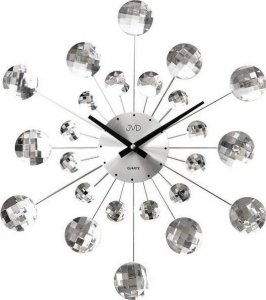JVD Zegar ścienny JVD HT464.1 z kryształkami, średnica 48,5 cm 1