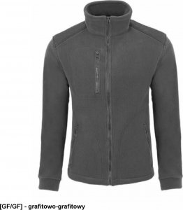 JHK FLRA 340 - bluza polarowa unisex, gruba posiada bardzo dobre właściwości cieplne - niebieski royal-czarny 3XL 114