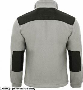 JHK FLRA 340 - bluza polarowa unisex, gruba posiada bardzo dobre właściwości cieplne - niebieski royal-czarny 3XL 28