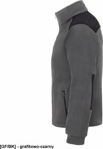 JHK FLRA 340 - bluza polarowa unisex, gruba posiada bardzo dobre właściwości cieplne - niebieski royal-czarny 3XL 31