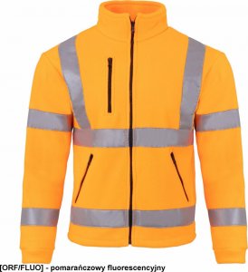 JHK FLRA 340 - bluza polarowa unisex, gruba posiada bardzo dobre właściwości cieplne - niebieski royal-czarny 3XL 49