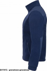JHK FLRA 340 - bluza polarowa unisex, gruba posiada bardzo dobre właściwości cieplne - niebieski royal-czarny 3XL 70