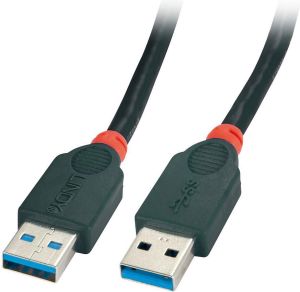 Kabel USB Lindy USB-A - USB-A 3 m Czarny (41823) 1