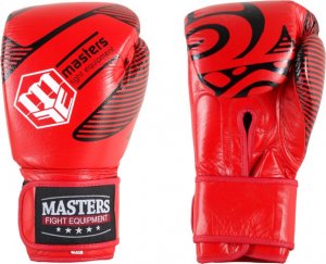 Masters Fight Equipment Rękawice bokserskie skórzane MASTERS RBT-RED 16 oz 1