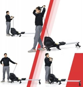 Wioślarz Costway Magnetyczny wioślarz 8 regulowanych poziomów oporu 2