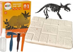 LeanToys Zestaw Archeologiczny Wykopaliska Dinozaur Triceratops Szkielet 20 cm 1