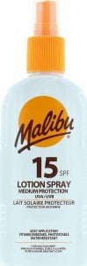 Malibu Malibu Sun Lotion Spray SPF15 Wodoodporny Spray 200ml 1