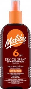 Malibu Malibu Dry Oil Spray SPF6 Olejek Brązujący Do Opalania 200ml 1
