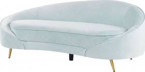 Beliani Sofa welurowa niebieska SAVAR! 2