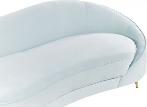 Beliani Sofa welurowa niebieska SAVAR! 4