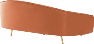 Beliani Sofa welurowa pomarańczowa SAVAR! 3