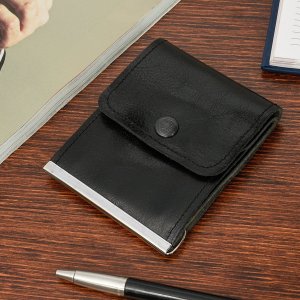 Beltimore Banknotówka portfel czarny etui na pieniądze retro uniseks skórzane G65 2