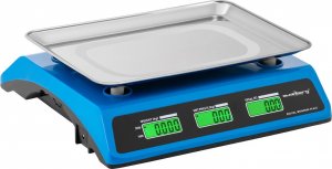 Steinberg Waga sklepowa kontrolna LCD 34 x 24 cm 40 kg / 2 g niebieska Waga sklepowa kontrolna LCD 34 x 24 cm 40 kg / 2 g niebieska 3