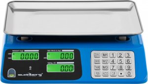 Steinberg Waga sklepowa kontrolna LCD 34 x 24 cm 40 kg / 2 g niebieska Waga sklepowa kontrolna LCD 34 x 24 cm 40 kg / 2 g niebieska 4