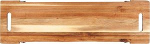 Deska do krojenia Excellent Houseware Taca deska do serwowania drewniana na składanych nóżkach 67,5x19,3x7,5 cm 9