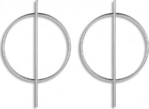 Lovrin Długie kolczyki modne geometryczne ring 1