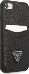 Guess Etui Guess GUHCI8PSATPK Apple iPhone SE 2022/SE 2020/8/7 hardcase czarny/black hardcase Saffiano Triangle Logo Cardslot 4