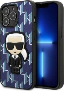 Karl Lagerfeld Etui Karl Lagerfeld KLHCP13XPMNIKBL Apple iPhone 13 Pro Max hardcase niebieski/blue Monogram Ikonik Patch 1