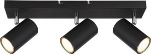 Lampa sufitowa Globo Przysufitowa lampa Robby 57911-3B z regulacją czarna chrom 3