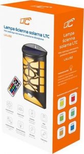 Kinkiet LTC Lampa solarna LED dekoracyjna 10W z czujnikiem ruchu i zmierzchu + pilot 3